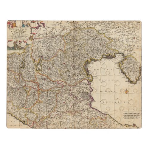 Map of Venice Region Italy Jigsaw Puzzle