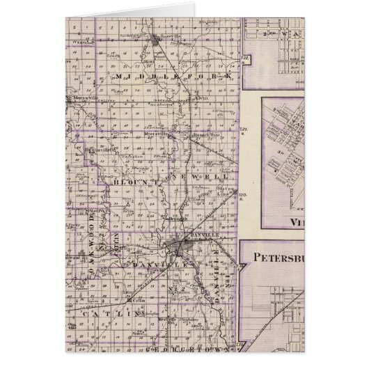 Map of Vermilion County, Mason City (Front)