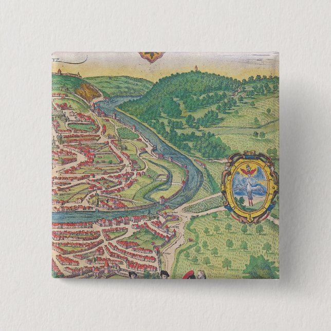 Map of Vienna Button (Front)