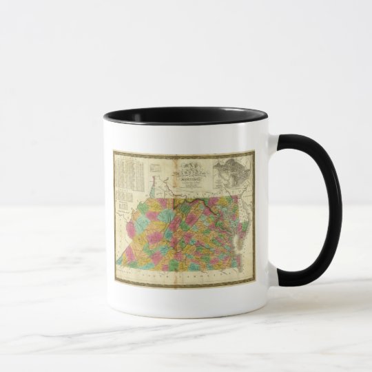 Map of Virginia and Maryland Mug