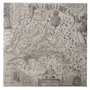 Map of Virginia, discovered and described by Capta Tile
