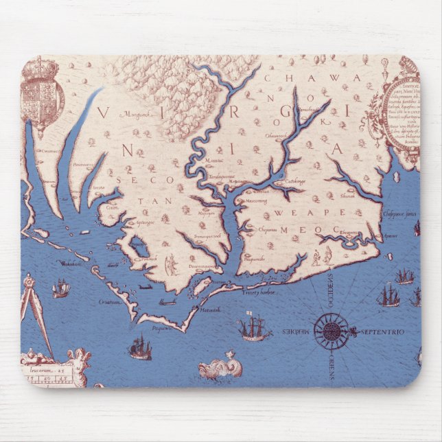 Map of Virginia Mouse Pad (Front)