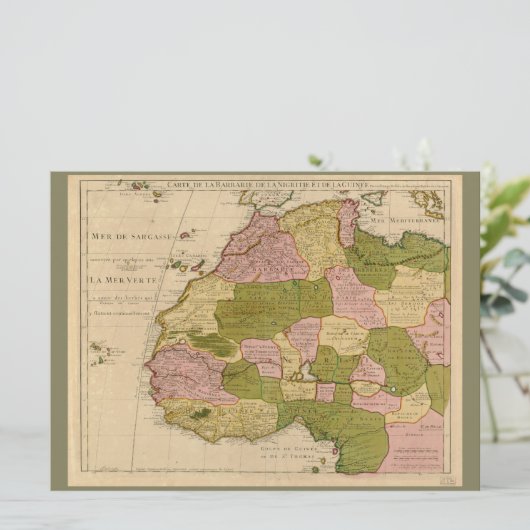 Map of West Africa (c 1718) (Standing Front)