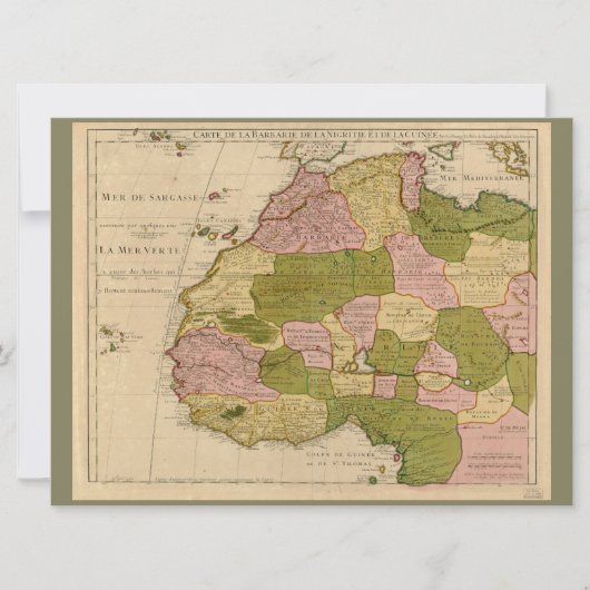 Map of West Africa (c 1718) (Front)