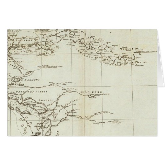 Map of West Africa Cards (Front Horizontal)