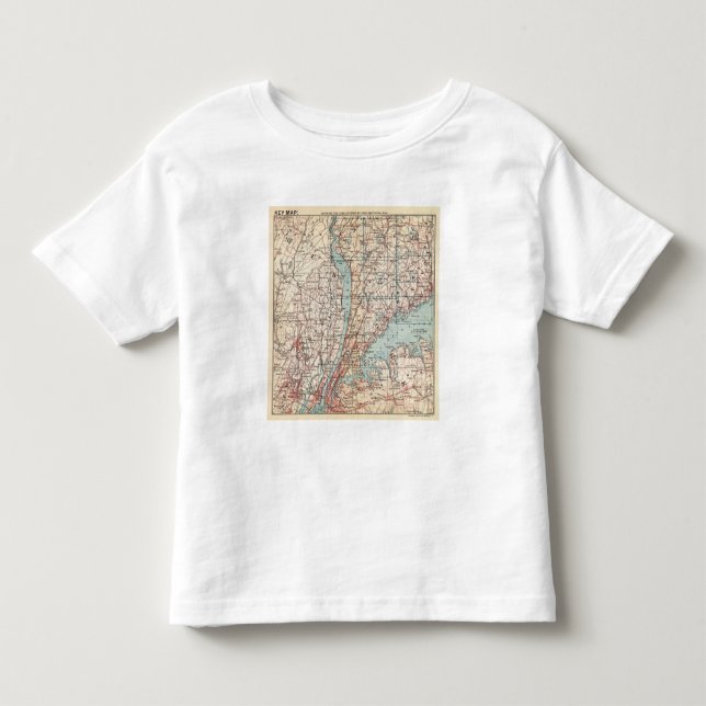 Map of Westchester County, New York Toddler T-shirt (Front)