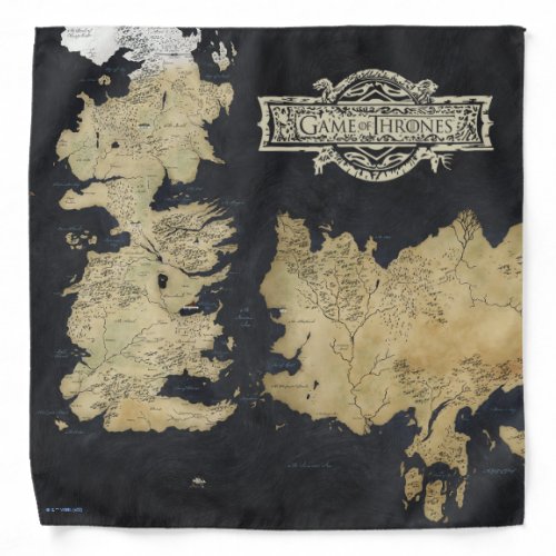 Map of Westeros Bandana