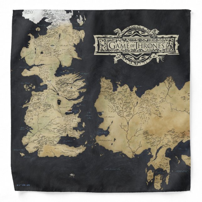 Map of Westeros Bandana (Front)