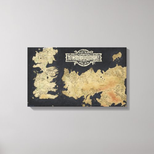 Map of Westeros Canvas Print