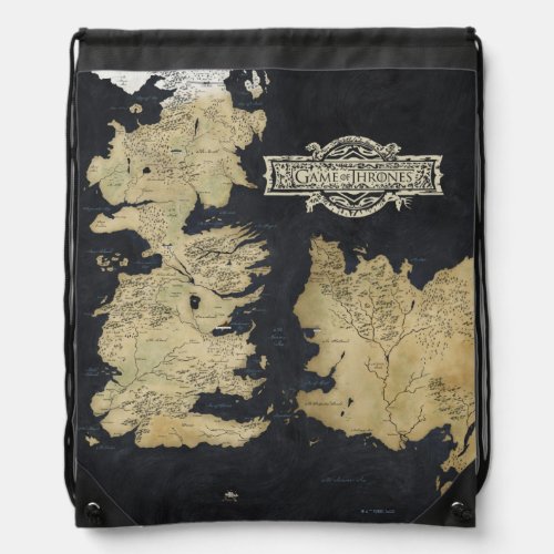 Map of Westeros Drawstring Bag