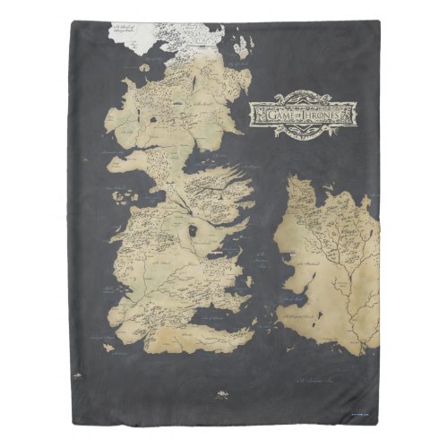 Map of Westeros Duvet Cover