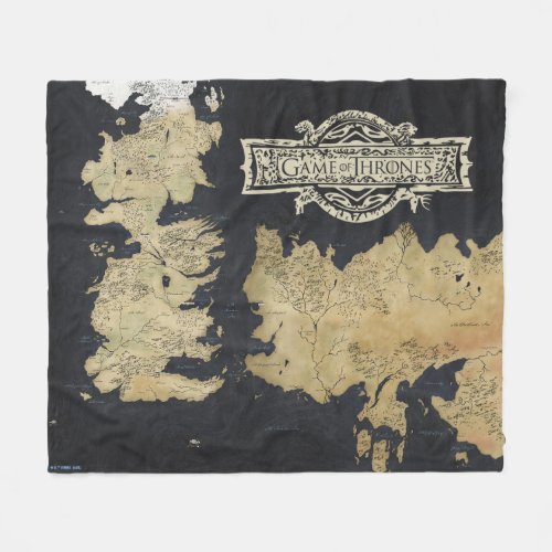 Map of Westeros Fleece Blanket