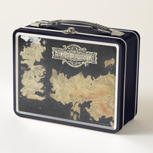 Map of Westeros Metal Lunch Box