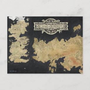 Map of Westeros Postcard