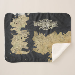Map of Westeros Sherpa Blanket