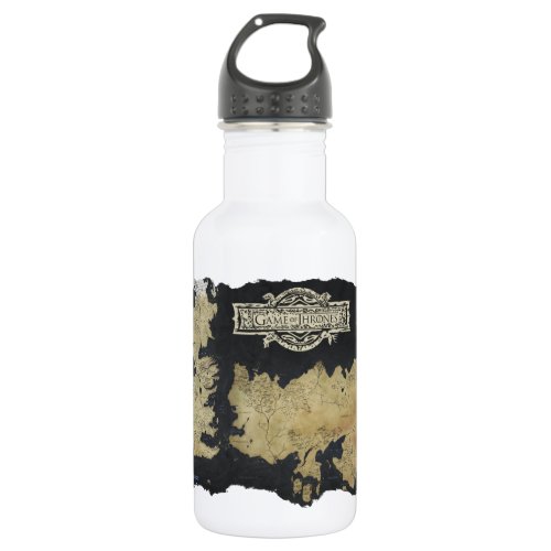 Map of Westeros Stainless Steel Water Bottle