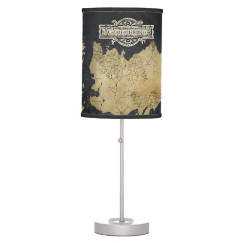 Map of Westeros Table Lamp