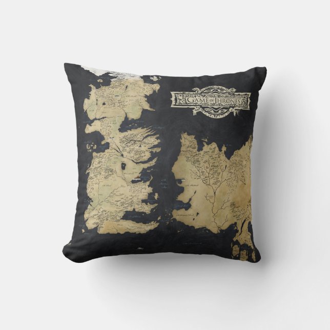 Map of Westeros Throw Pillow (Front)