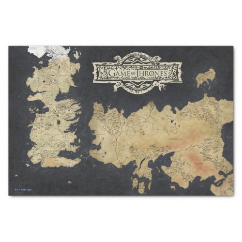Map of Westeros Tissue Paper