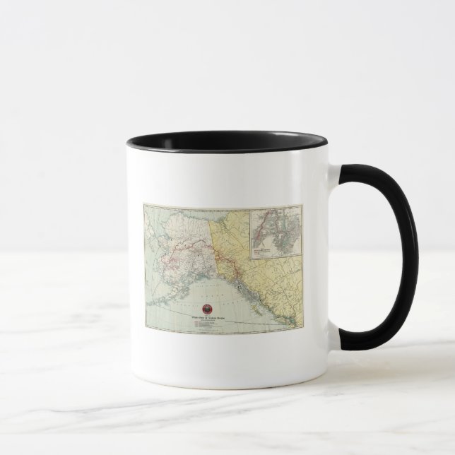 Map Of White Pass & Yukon Route And Connections Mug (Right)