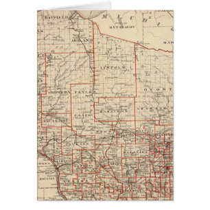 Map of Wisconsin, showing assembly districts