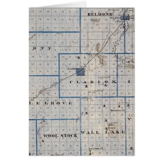 Map of Wright County, State of Iowa (Front)