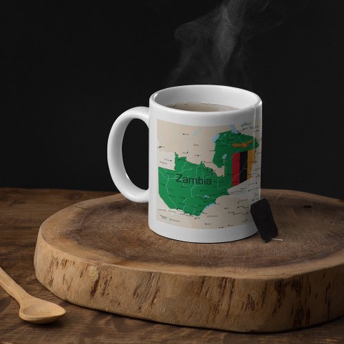 Map Of Zambia Coffee Mug