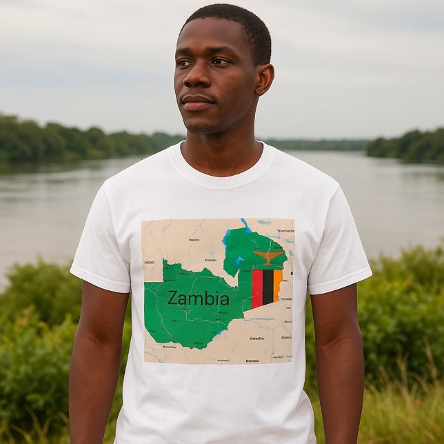 Map Of Zambia T-Shirt (Creator Uploaded)