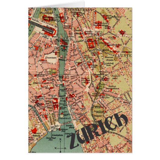 Map of Zurich Cards (Front)