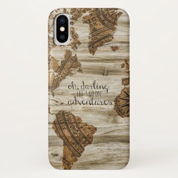 Map Oh Darling  Let's Go On Adventures Phone Case by Lovewhatwedo at Zazzle
