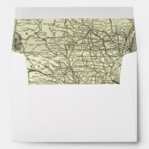 Map Ohio and Mississippi Railway Envelope