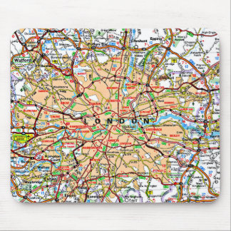 Map ooof London England Mouse Pad