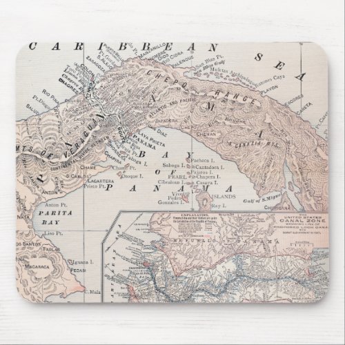 MAP PANAMA 1907 MOUSE PAD