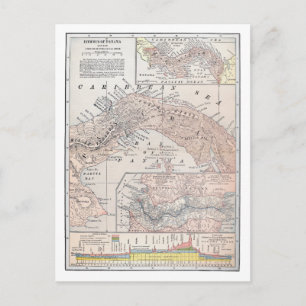 MAP: PANAMA, 1907 POSTCARD