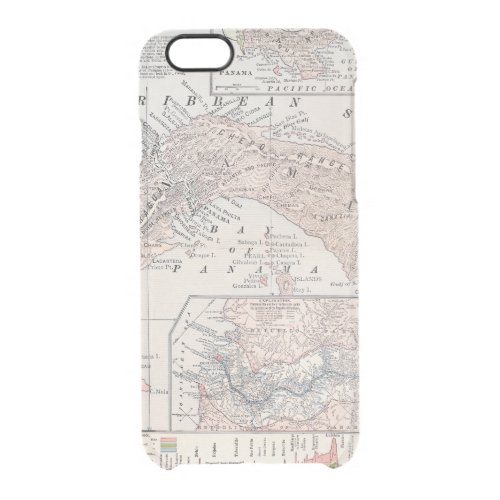 MAP PANAMA 1907 CLEAR iPhone 66S CASE