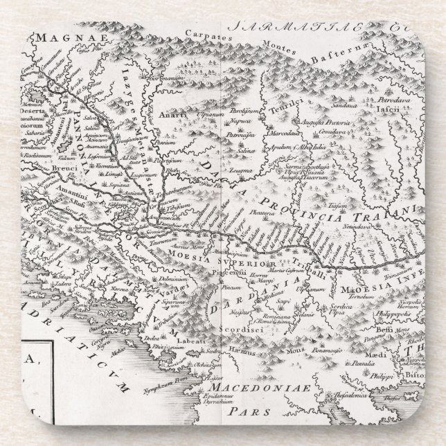 MAP: PANNONIA BEVERAGE COASTER (Front)