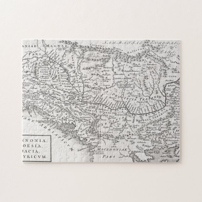 MAP: PANNONIA JIGSAW PUZZLE (Horizontal)