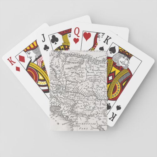MAP PANNONIA PLAYING CARDS