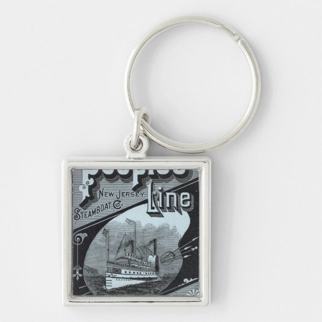 Map Peoples Line of Steamers Keychain (Front)