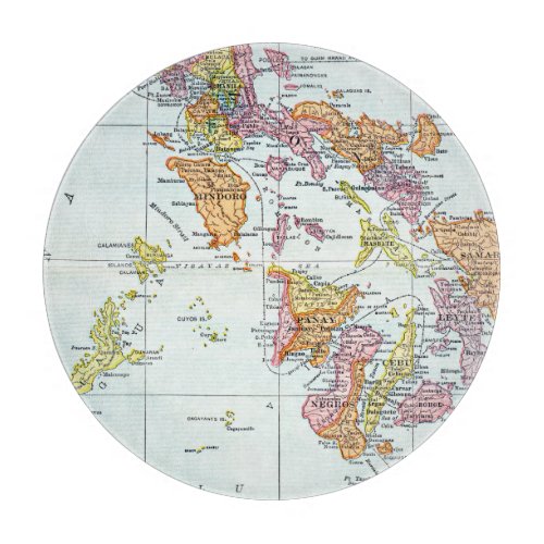 MAP PHILIPPINES 1905 CUTTING BOARD