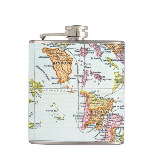 MAP: PHILIPPINES, 1905 FLASK