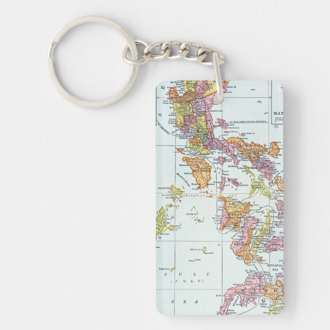 MAP: PHILIPPINES, 1905 KEYCHAIN (Front)
