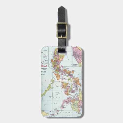 MAP PHILIPPINES 1905 LUGGAGE TAG