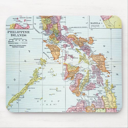 MAP PHILIPPINES 1905 MOUSE PAD