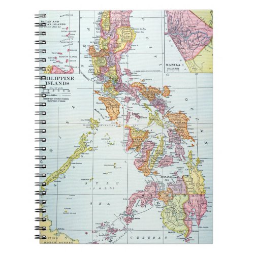 MAP PHILIPPINES 1905 NOTEBOOK