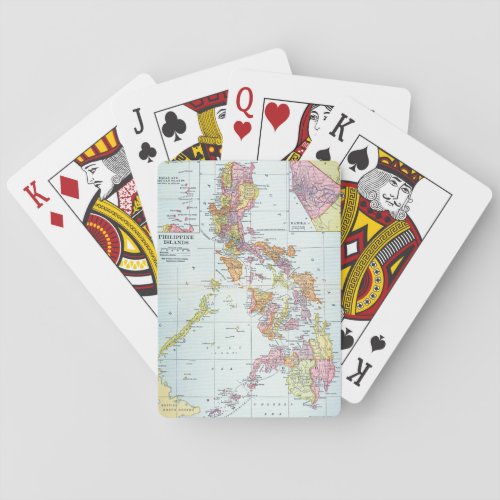 MAP PHILIPPINES 1905 POKER CARDS