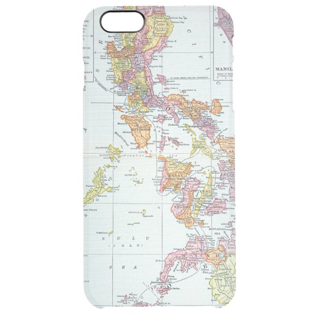 MAP: PHILIPPINES, 1905 UNCOMMON iPhone CASE (Back)