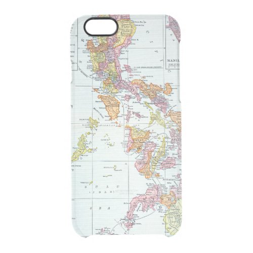 MAP PHILIPPINES 1905 CLEAR iPhone 66S CASE