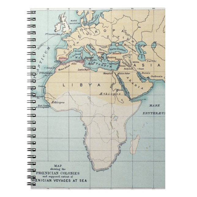 MAP: PHOENICIAN EMPIRE NOTEBOOK (Front)