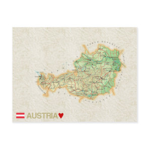 MAP POSTCARDS ♥ Austria